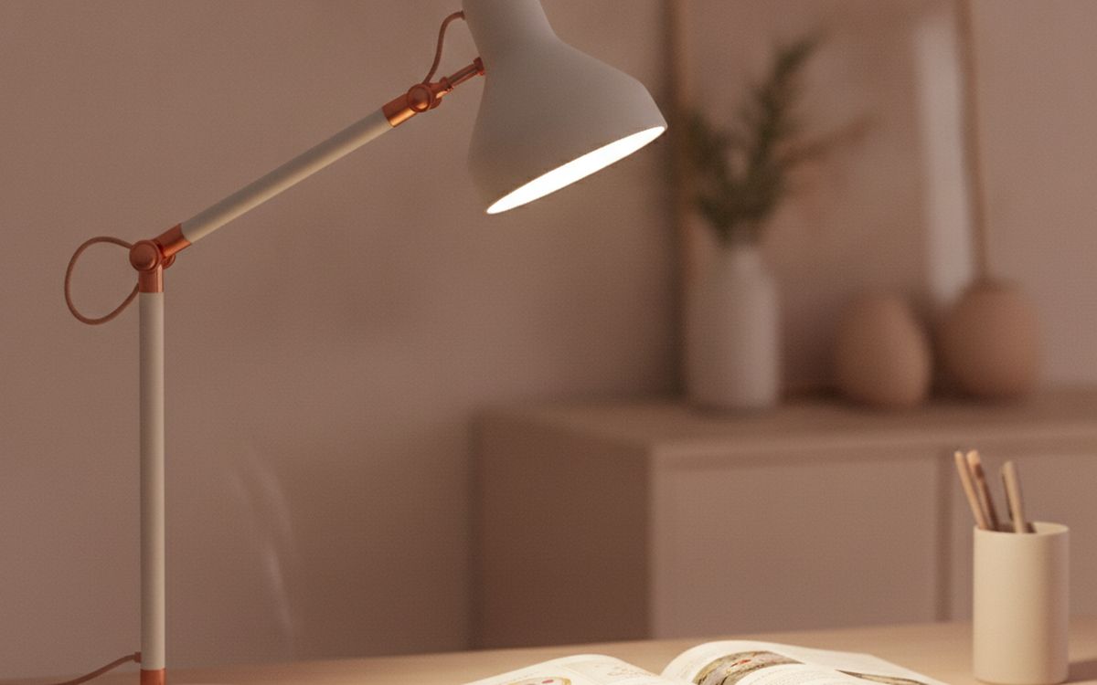 Eine Schreibtischlampe für die Hausaufgaben