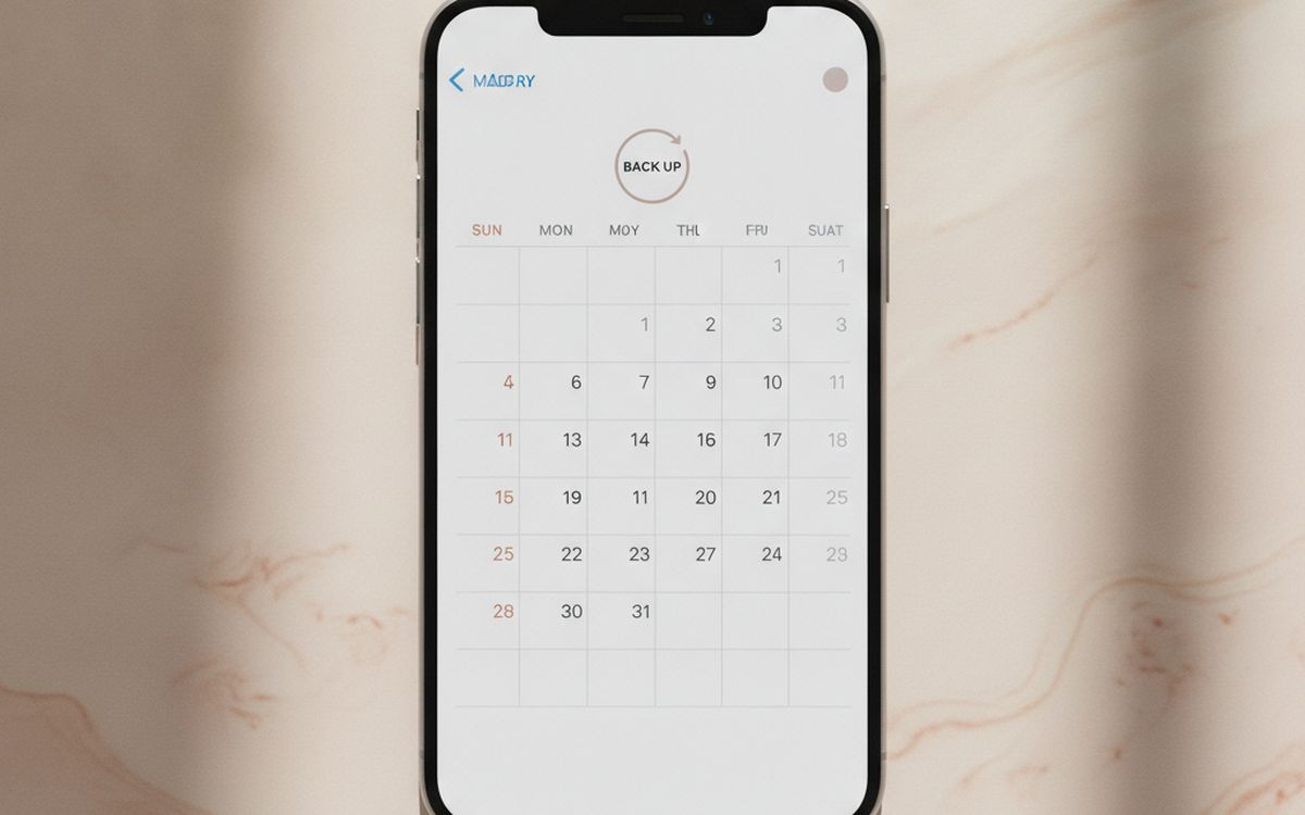 A calendar reminder