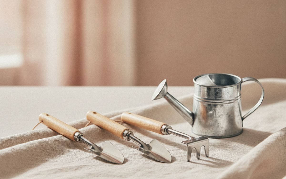 A kids' gardening set