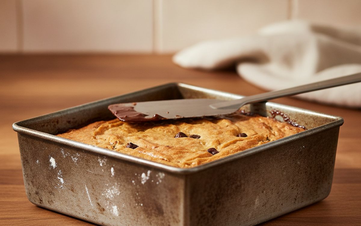 A 23cm square baking tin