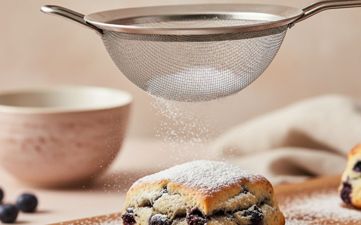 A fine-mesh sieve