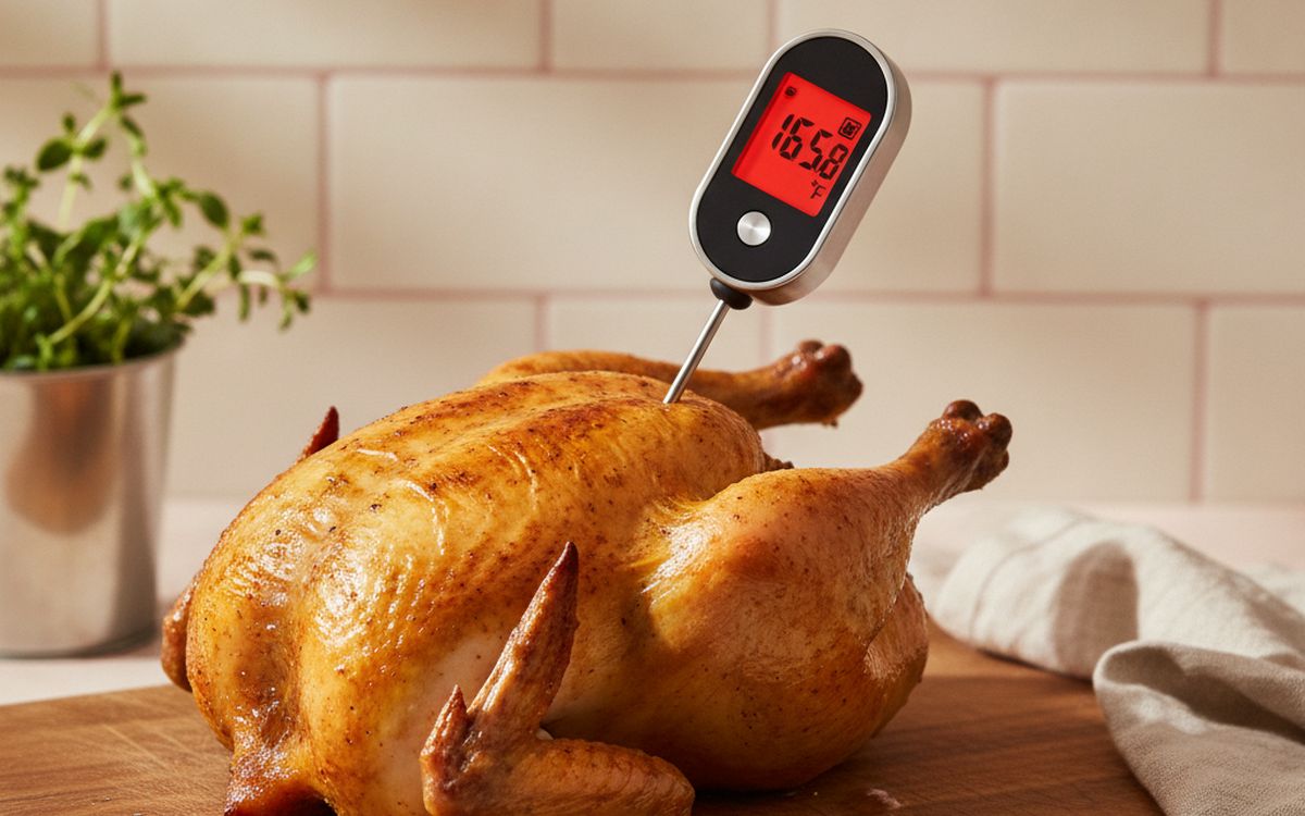 An instant-read thermometer