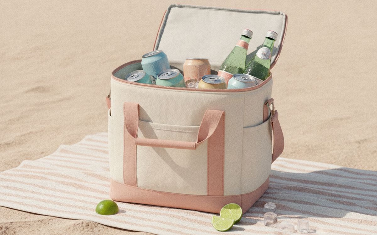 Eine weiche Kühlbox oder isolierte Kühltasche