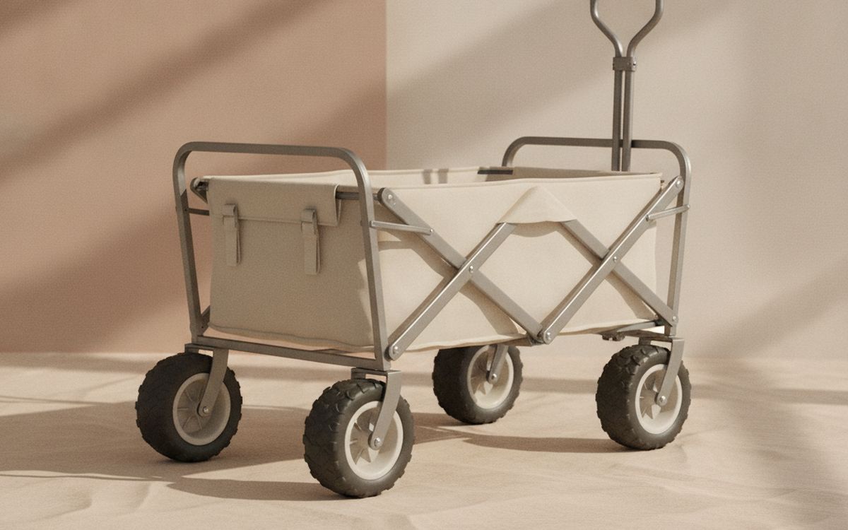 Strandwagen mit breiten Rädern