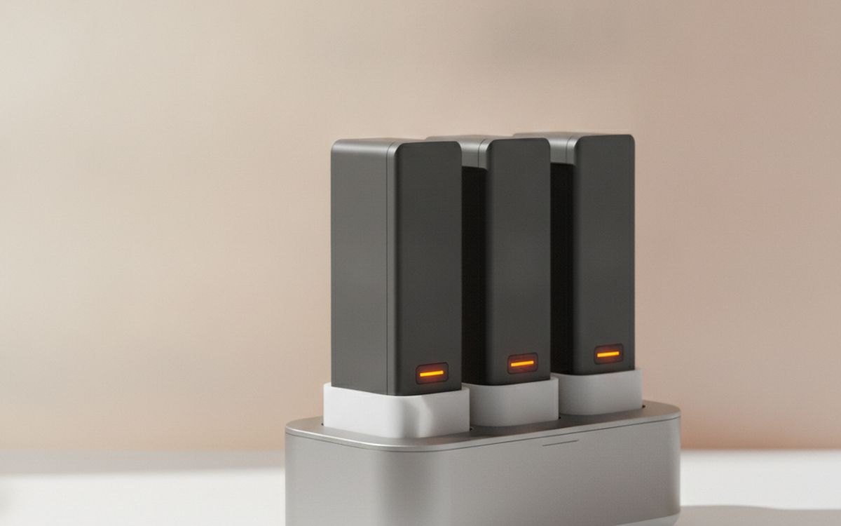 A multi-battery charging hub