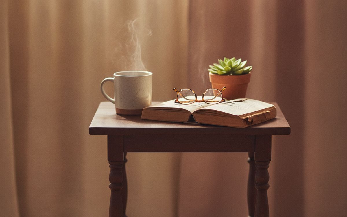 A vintage side table