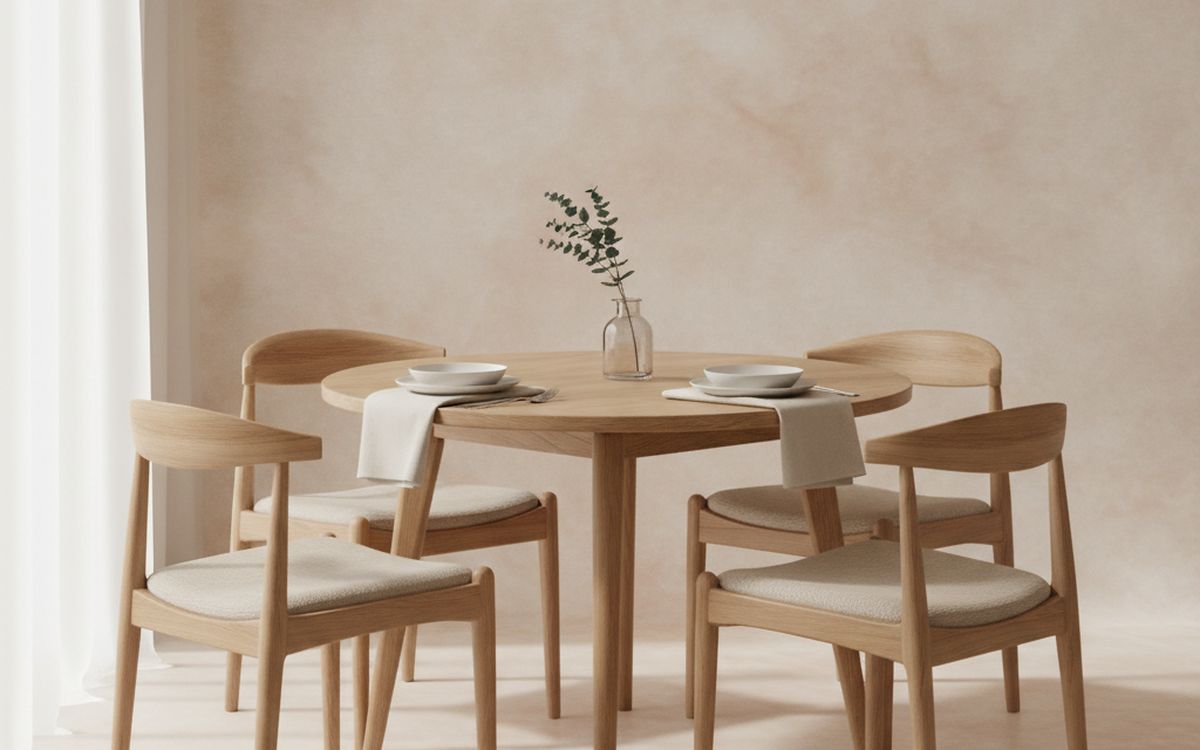 A simple dining chair set