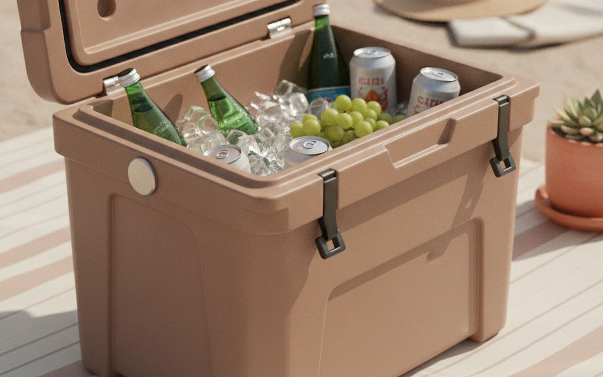 A hard-sided cooler