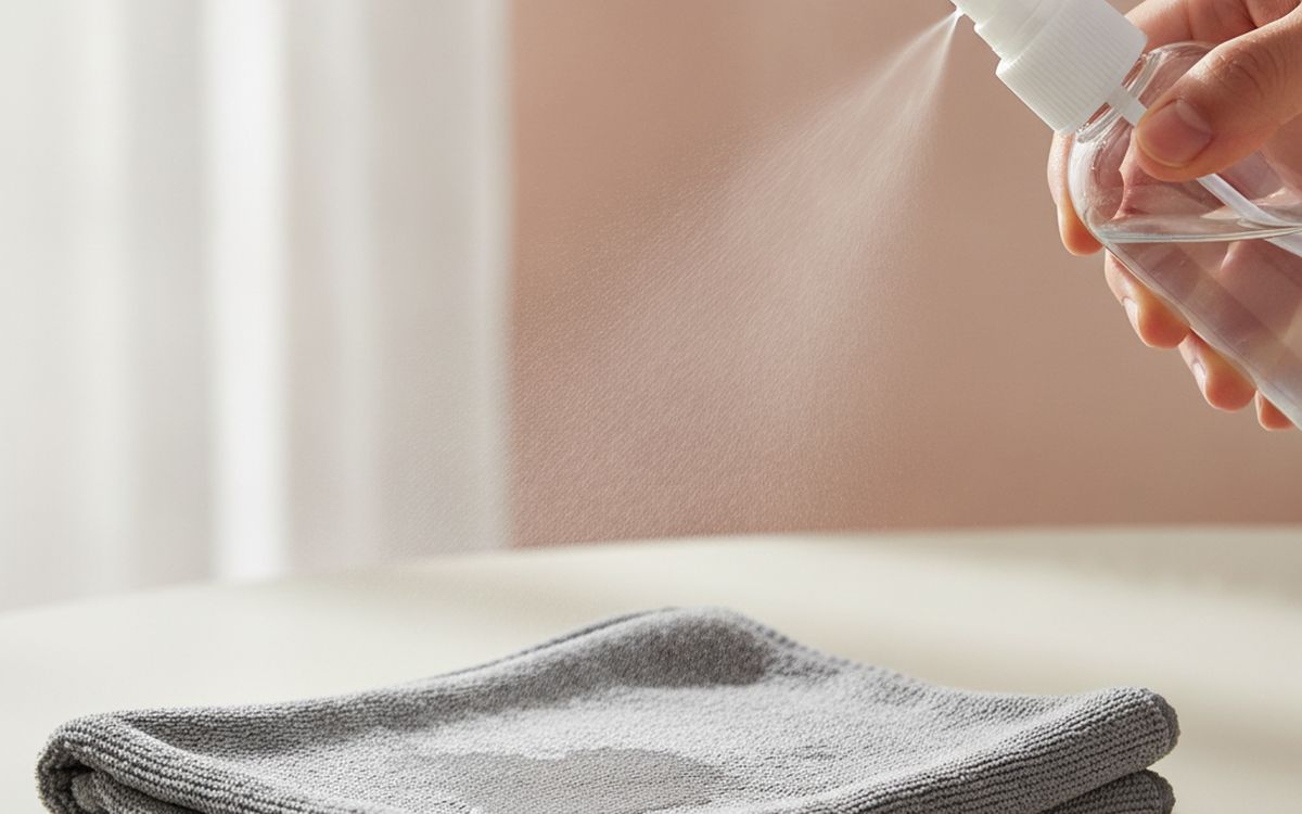 Interior cleaner and microfibre cloths
