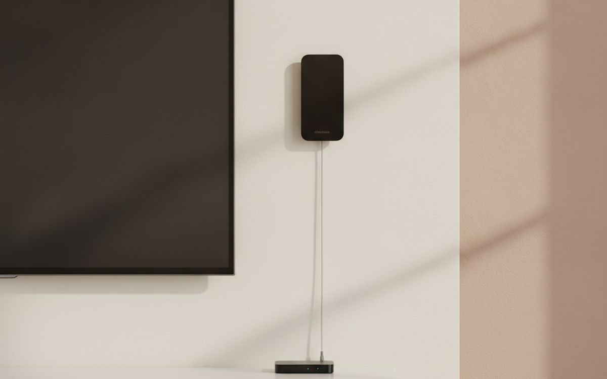An indoor TV antenna