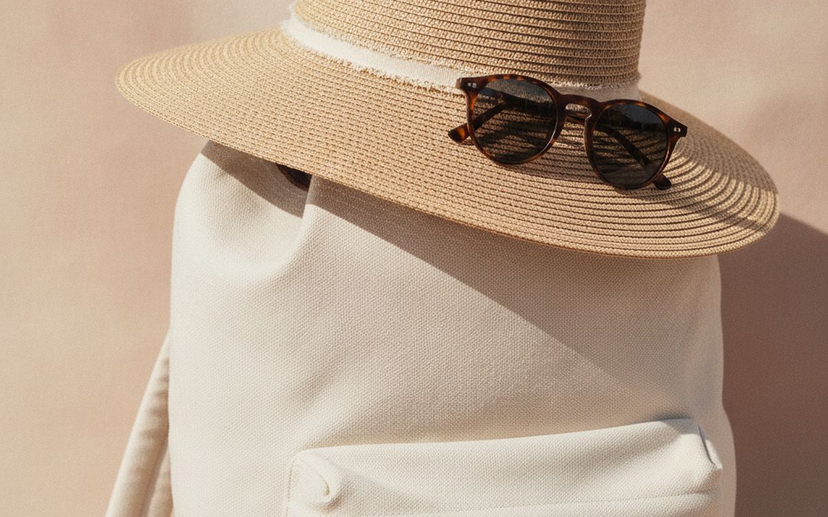 A sun hat and sunglasses