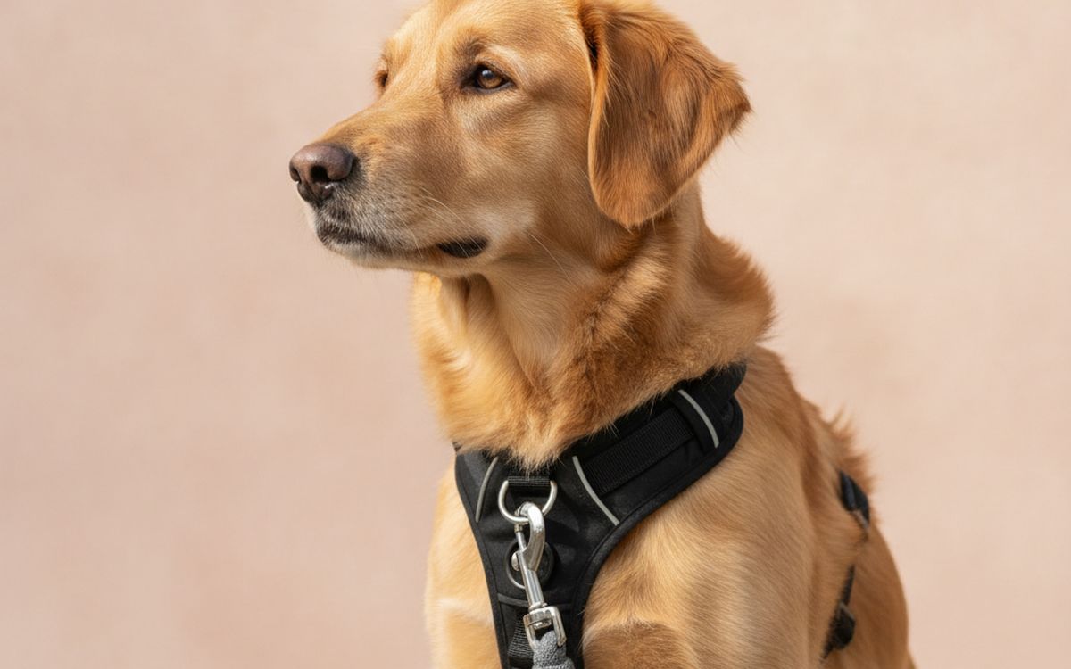 A front-clip harness