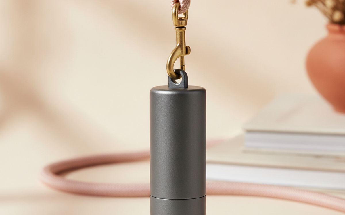 A poop bag dispenser