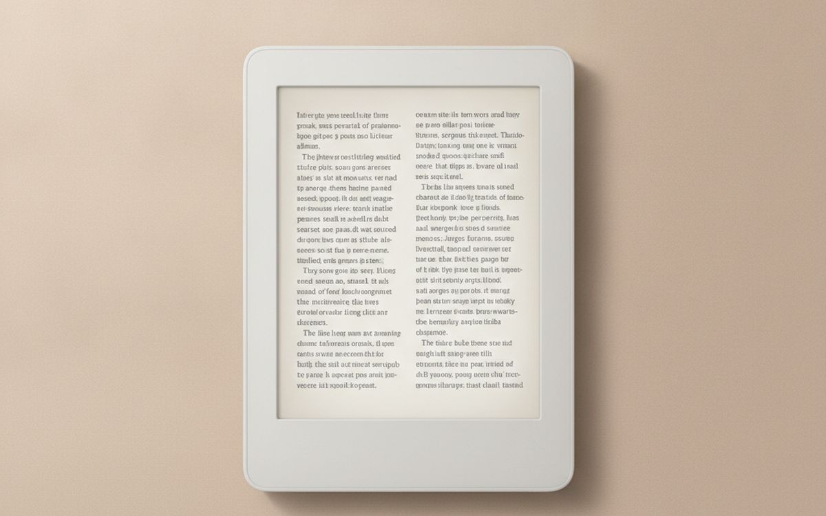 Ein 6-7 Zoll E-Reader mit warmer Frontbeleuchtung