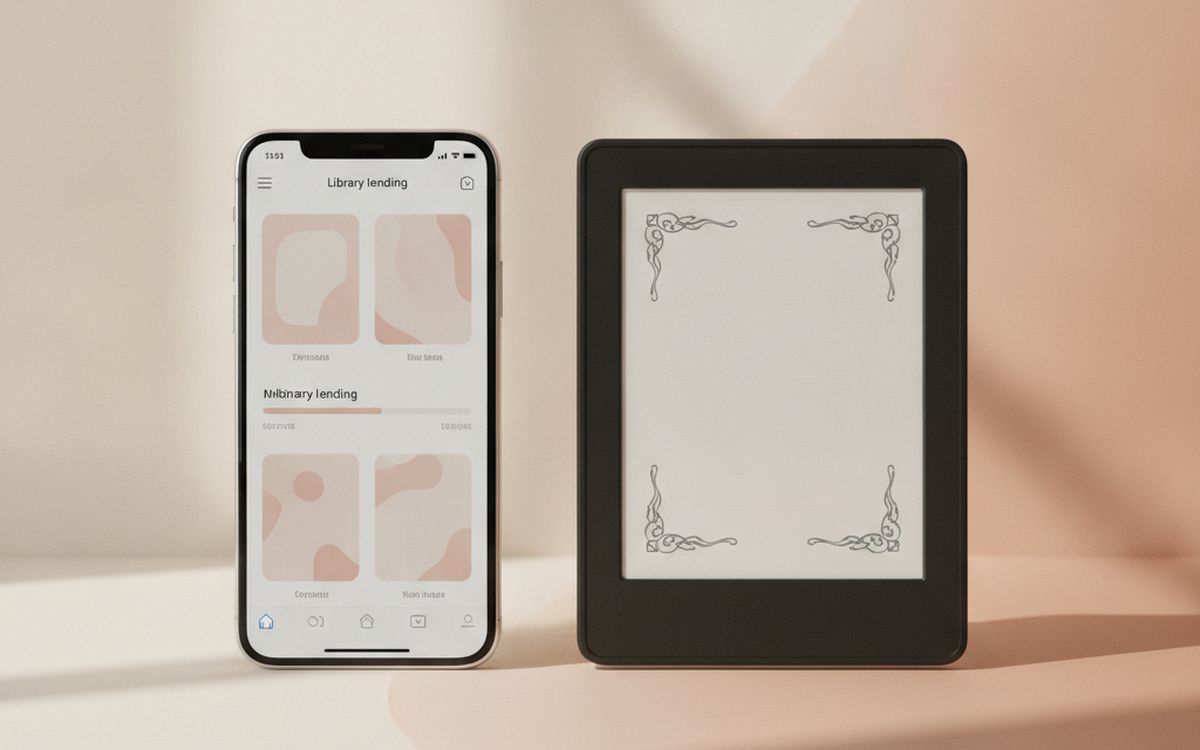 Eine App für Bibliotheksausleihen (Libby oder die eigene Ihrer Bibliothek)