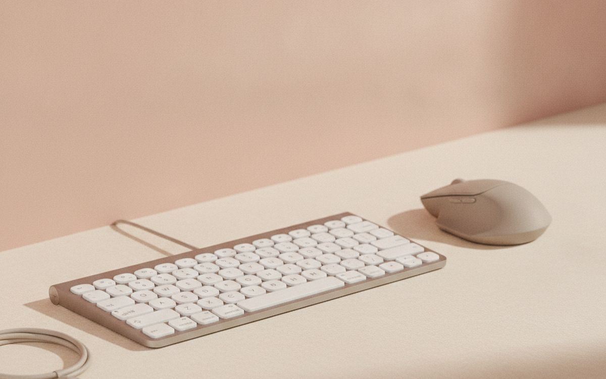 A separate keyboard and mouse