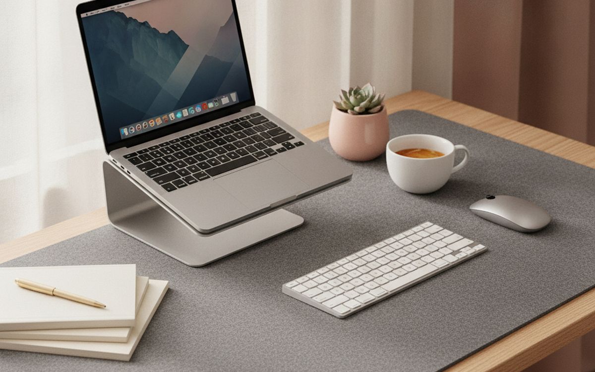 A large desk mat