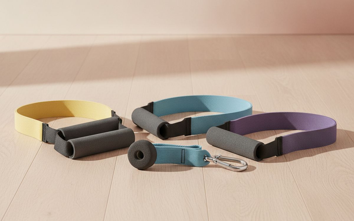 Ein Set Widerstandsbänder mit Griffen
