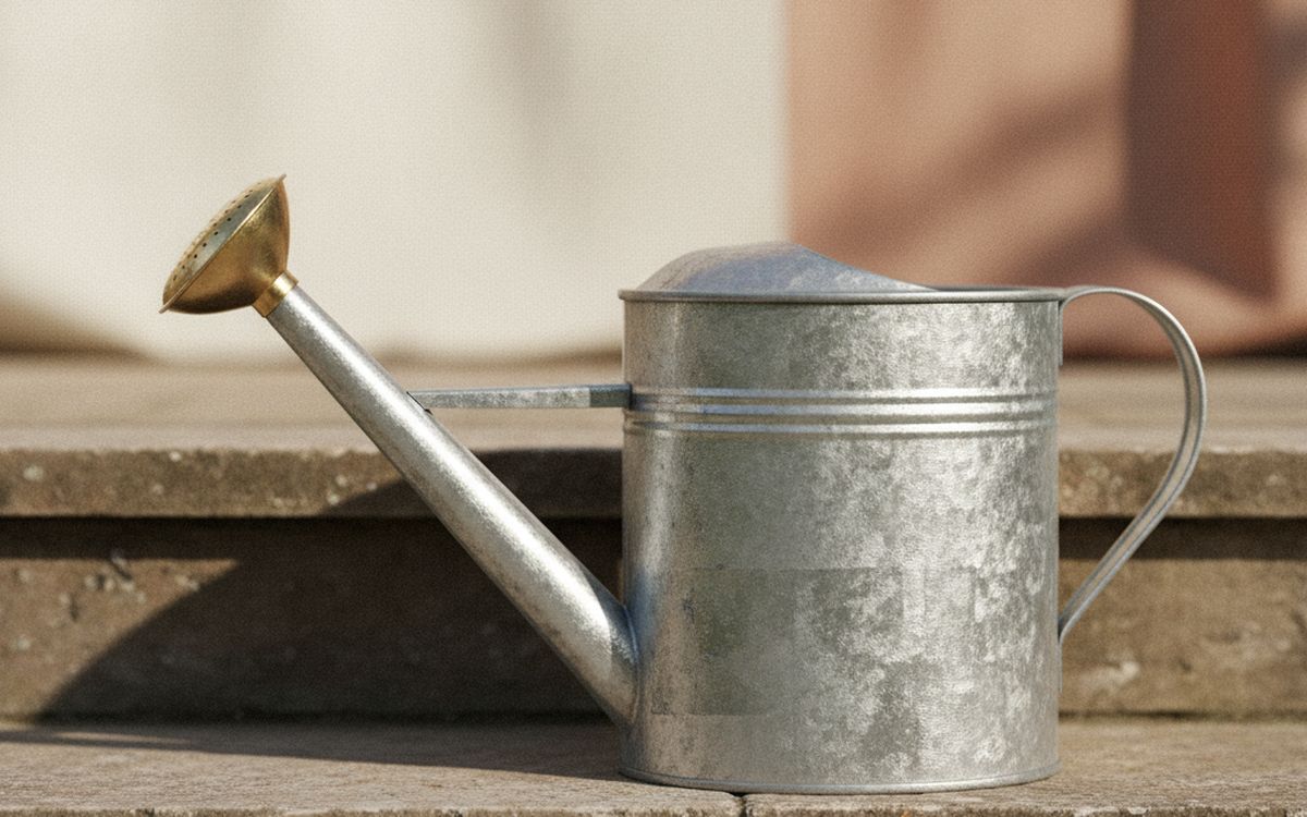 Eine Gießkanne mit feiner Brause