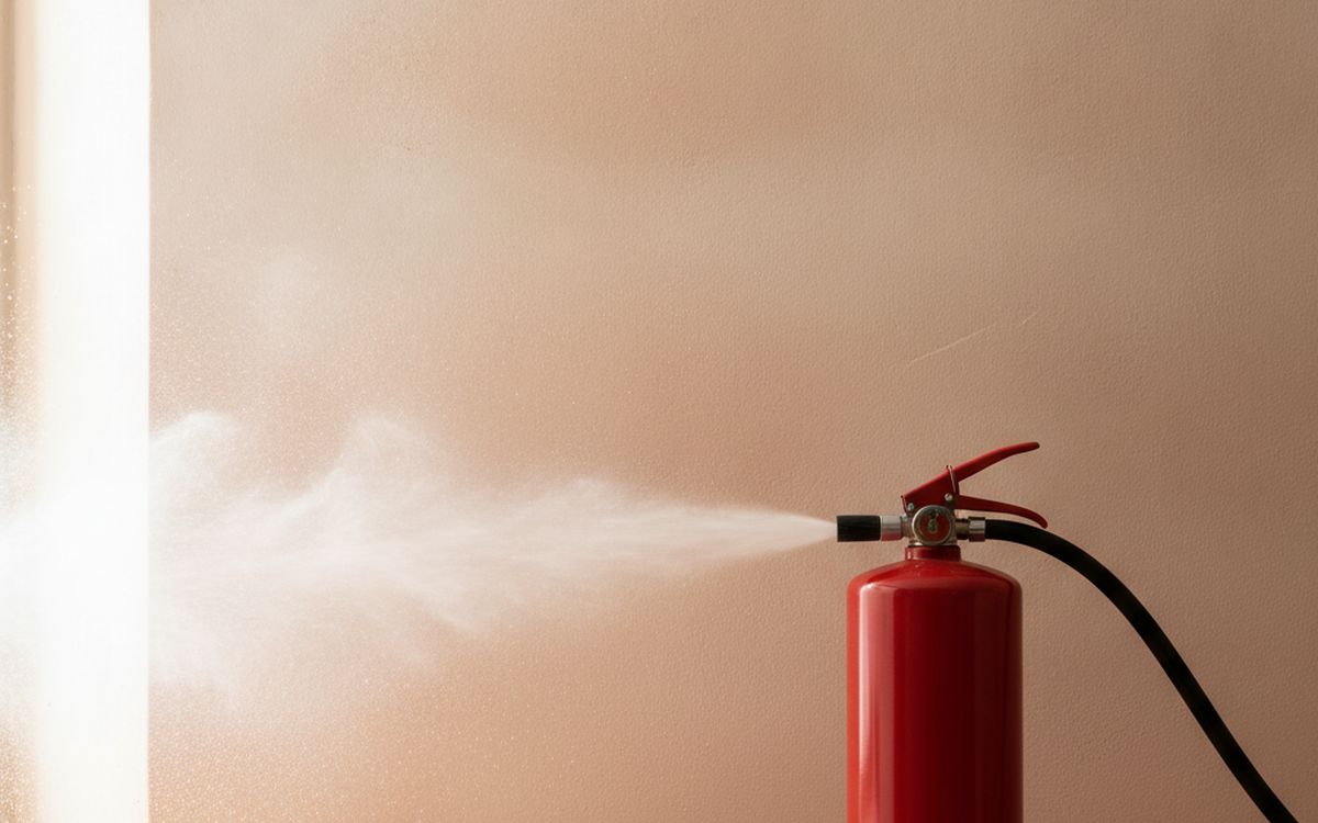 A fire extinguisher