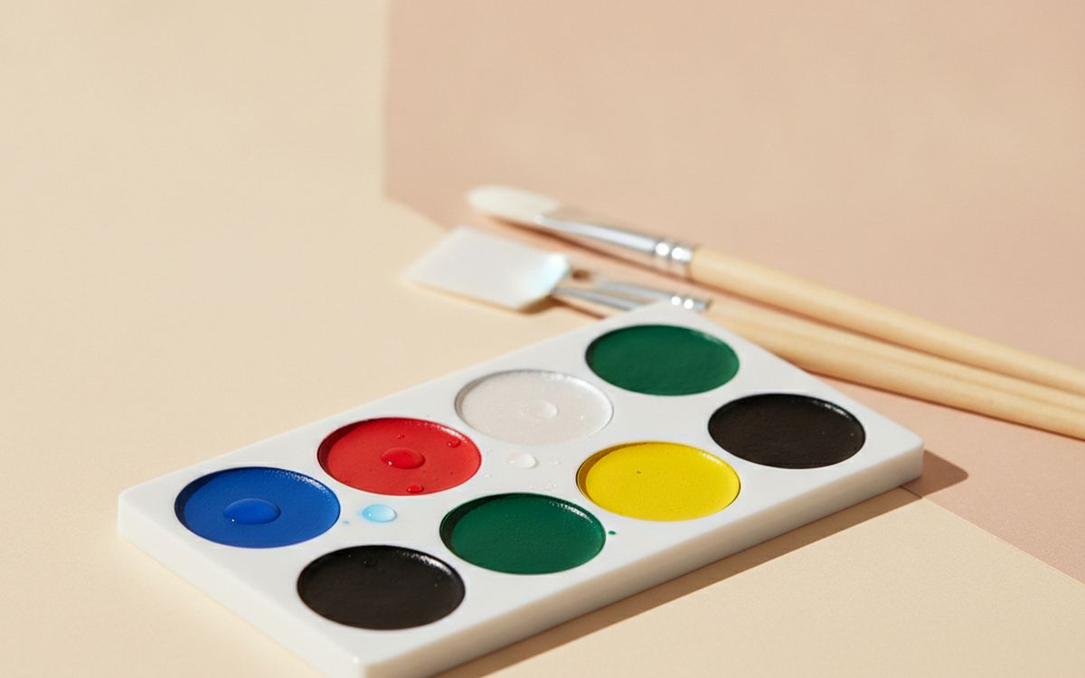 Water-based face paint from a known brand