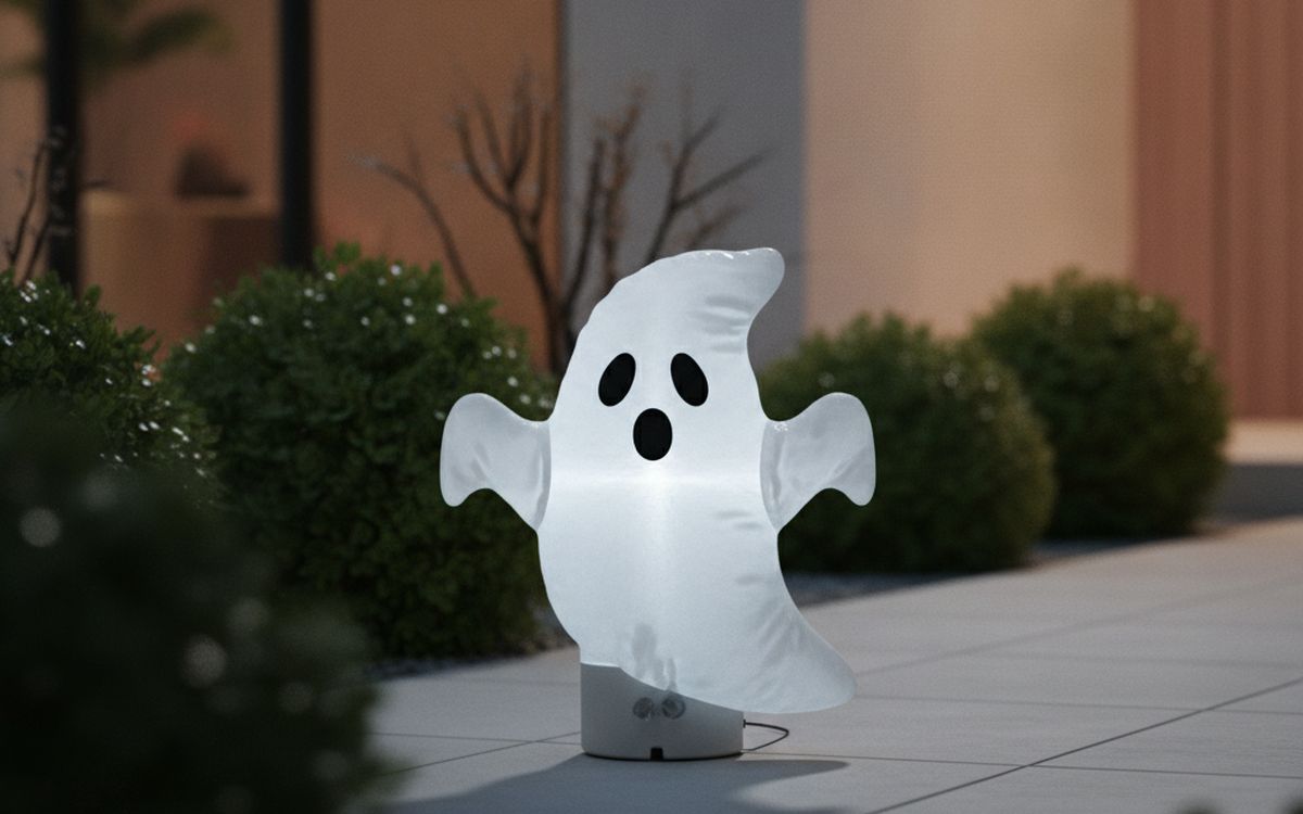 A small inflatable or animated prop