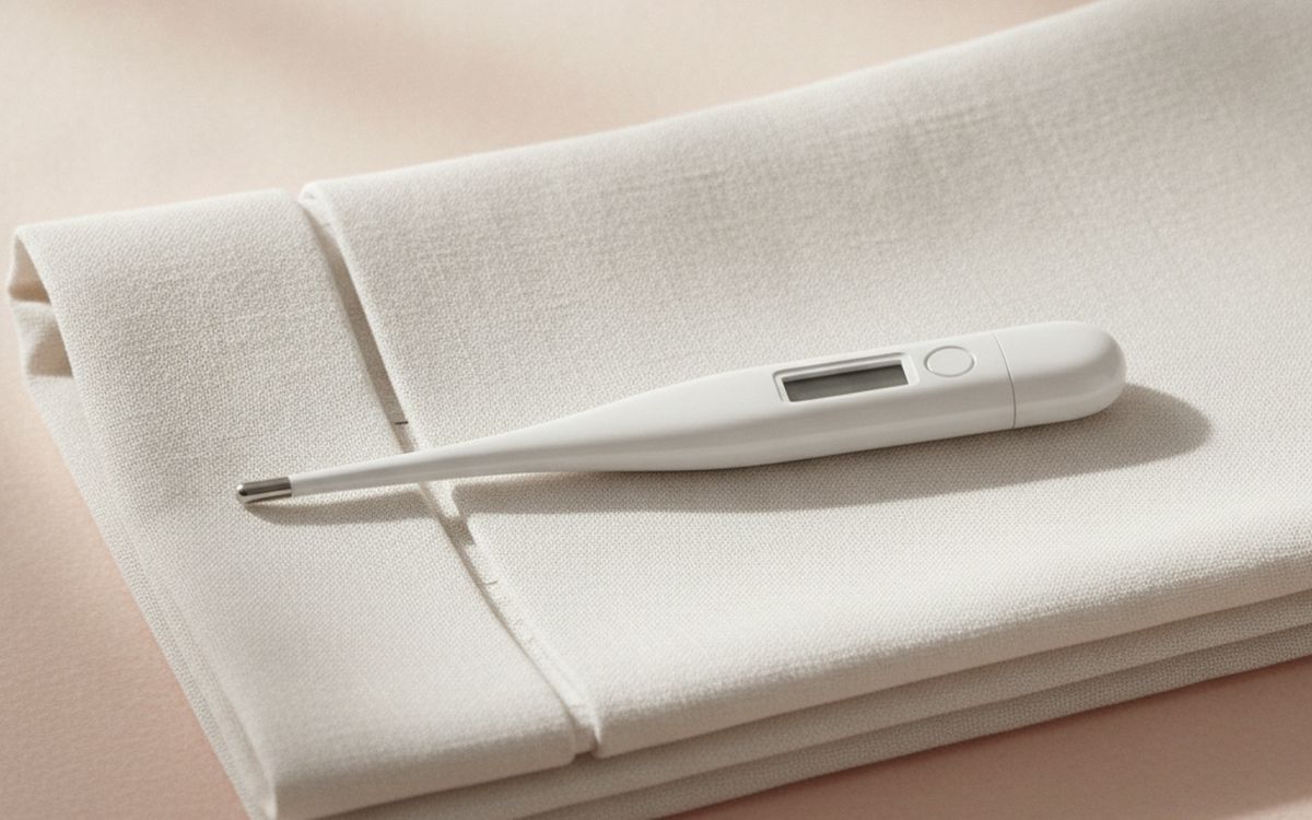 Ein digitales Fieberthermometer