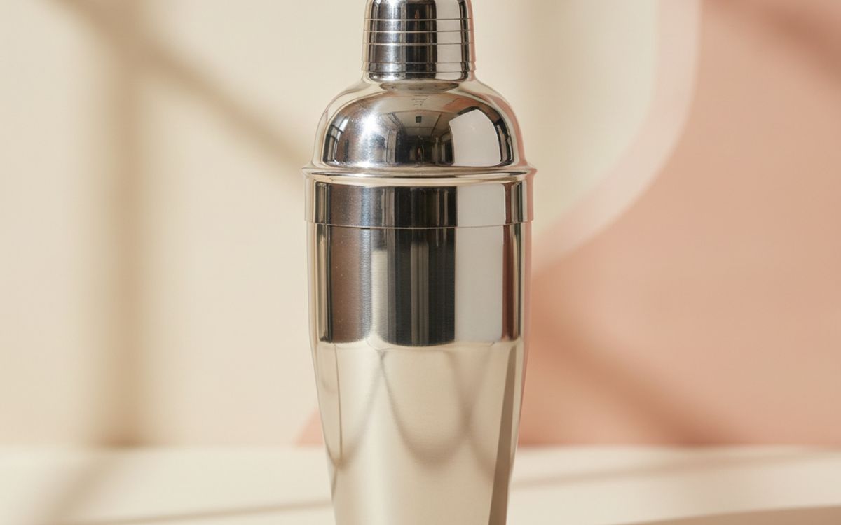 A two-piece Boston shaker (tins)