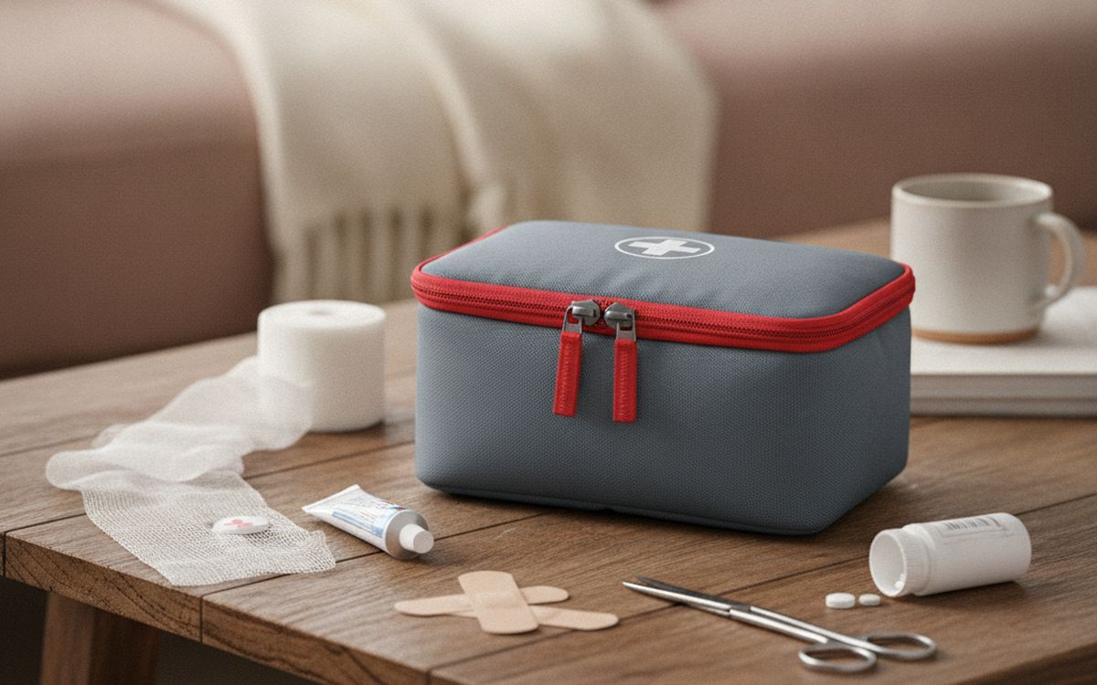 A compact first-aid kit