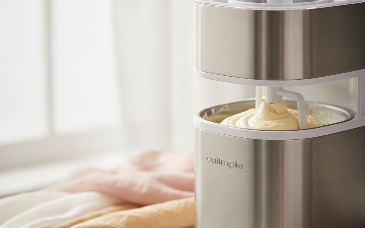 A freezer-bowl ice cream maker