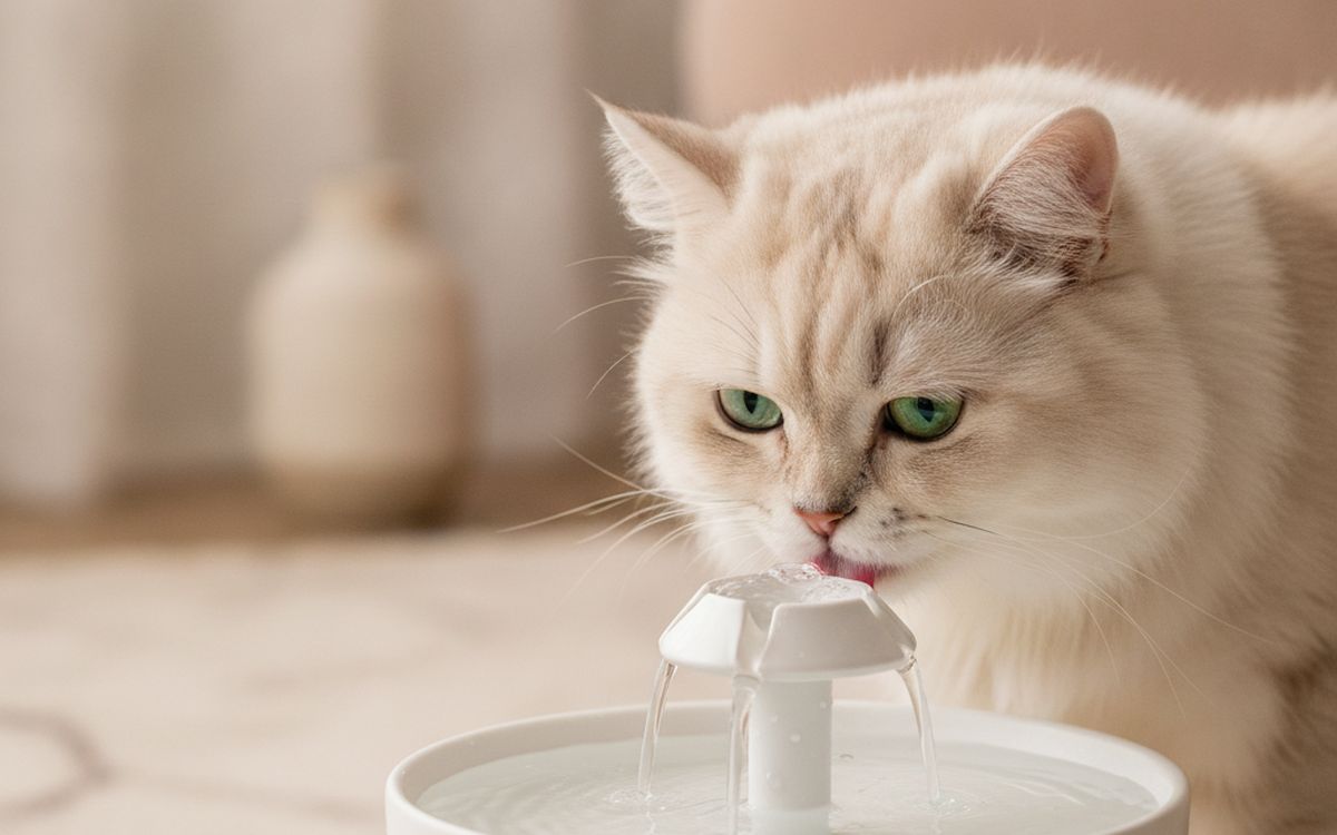 A water fountain