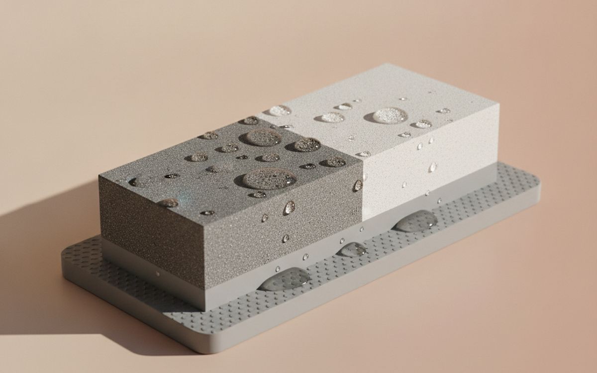 A two-sided whetstone (1000/6000 grit)
