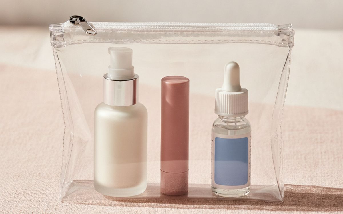 Moisturiser, lip balm and eye drops