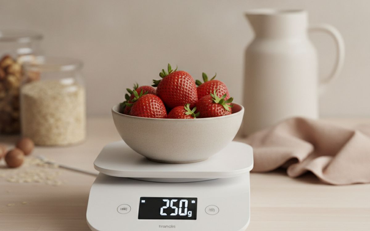Une balance de cuisine parlante
