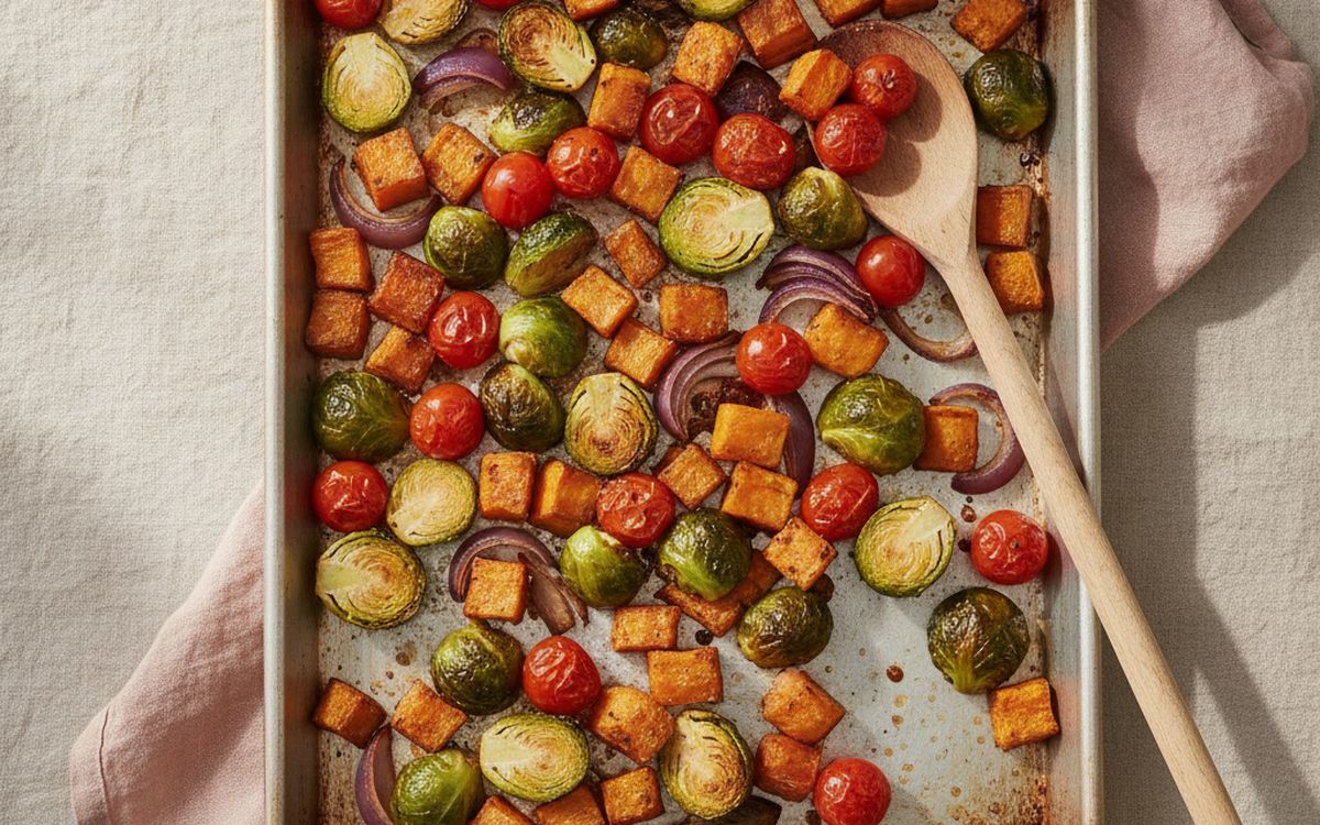 A large rimmed sheet pan