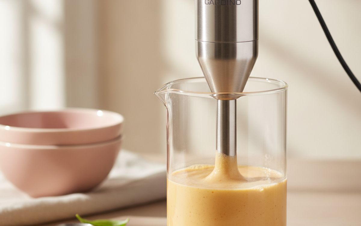 An immersion blender