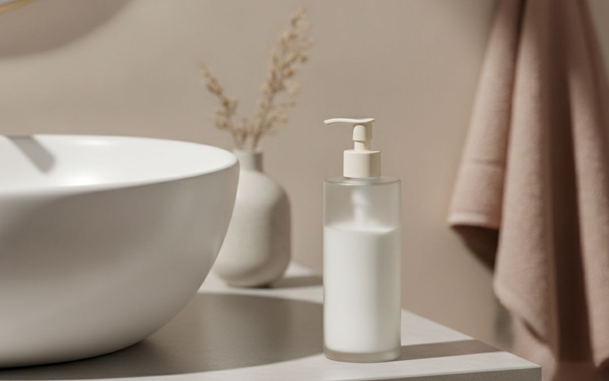 A gentle face wash
