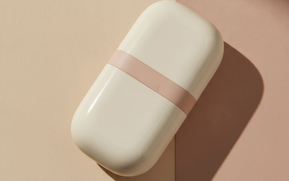 A travel toothbrush case