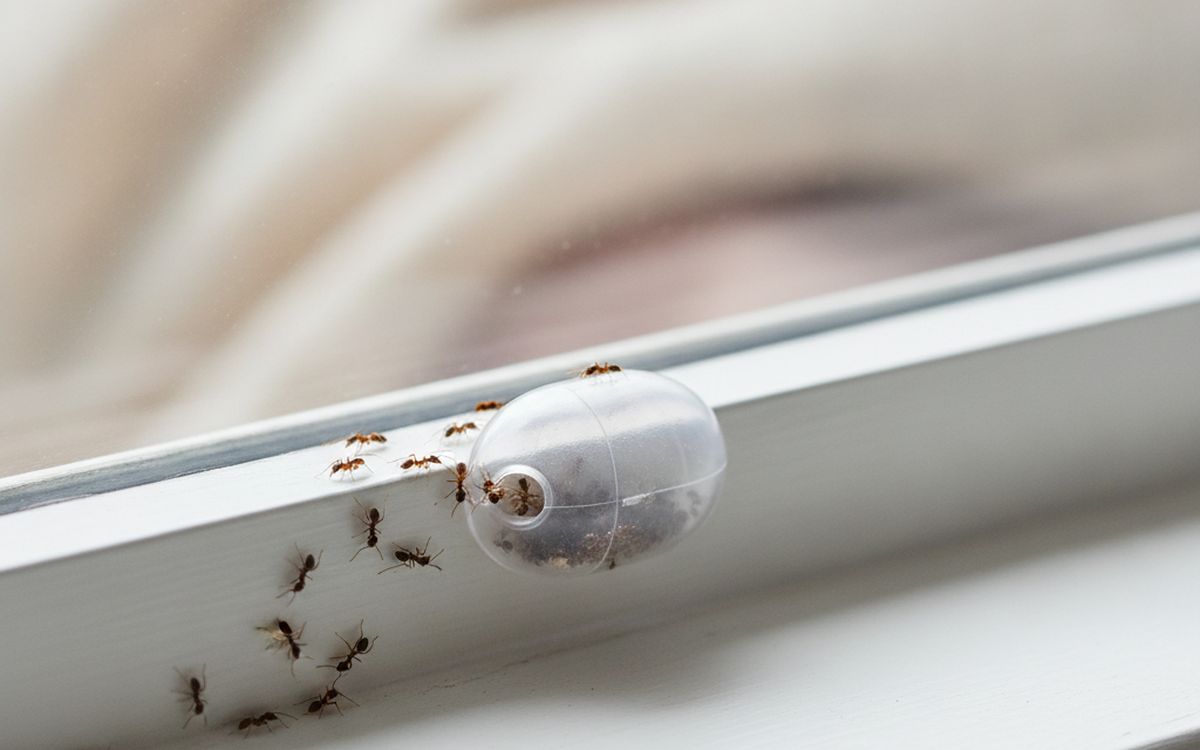 Ant bait stations (borax-based)