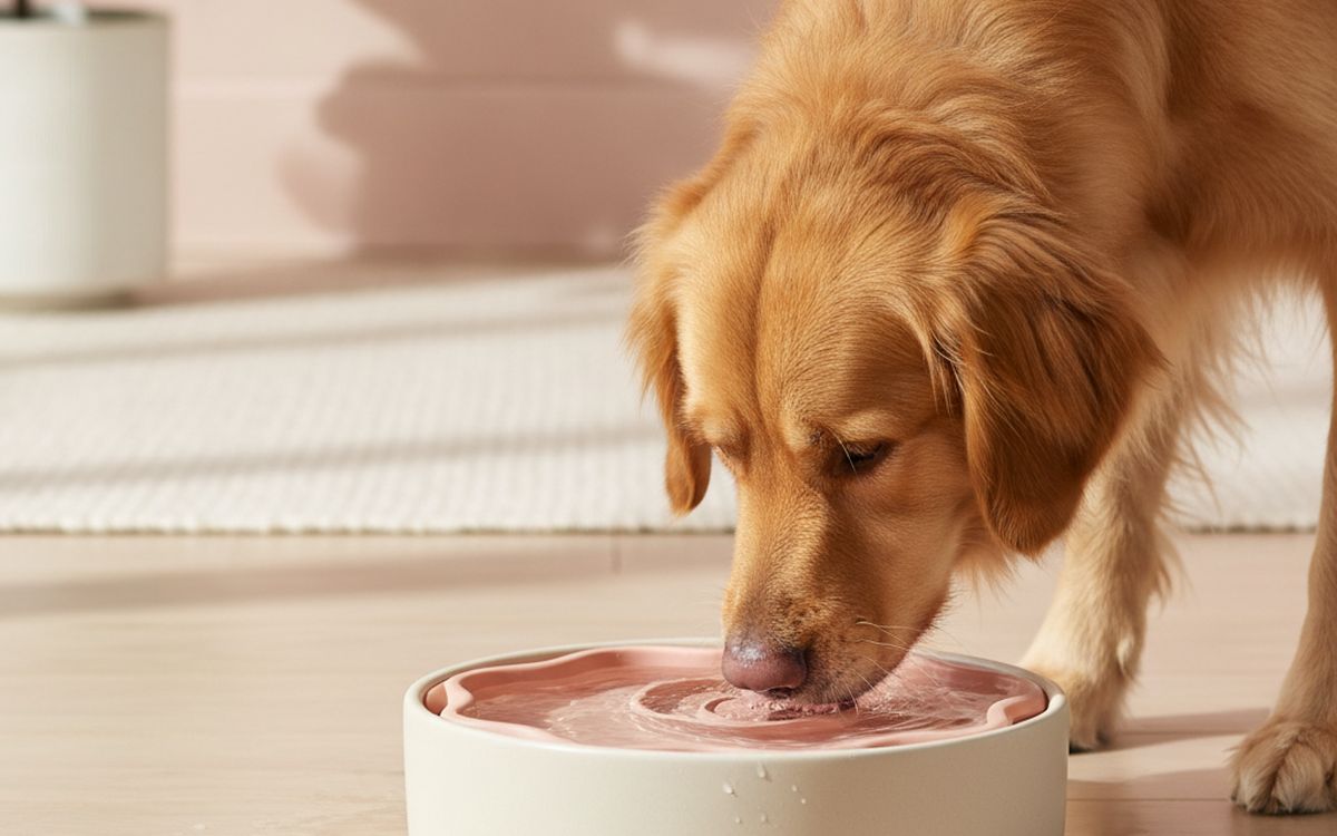 A spill-resistant water bowl