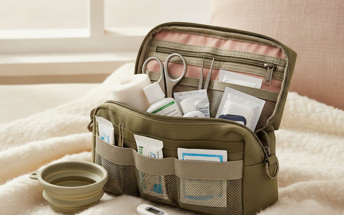 A pet first-aid pouch