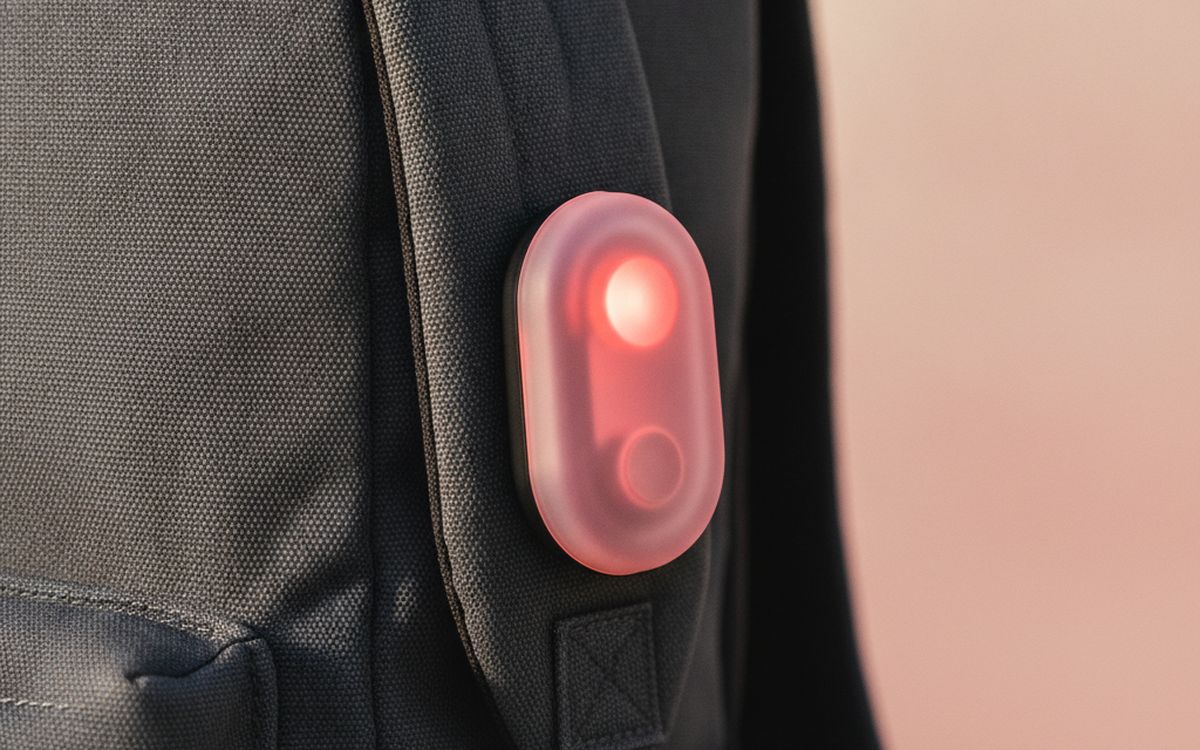 A clip-on safety light
