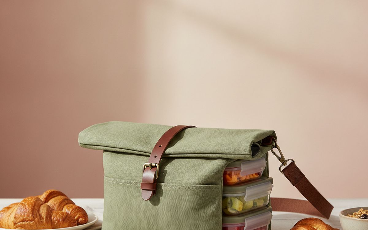 A roll-top food bag
