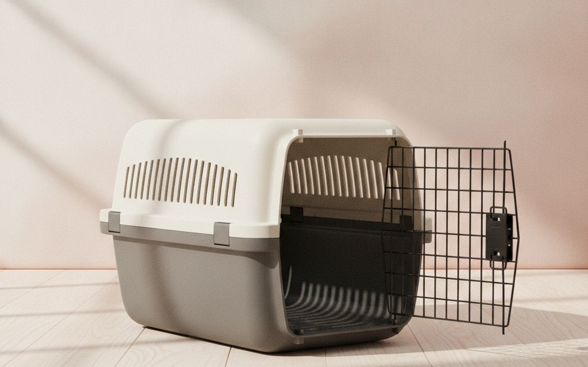 Eine sichere, gut belüftete Transportbox