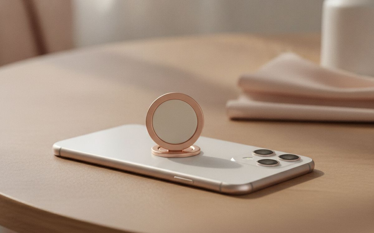 Ein Handy-Griff oder Ring-Ständer