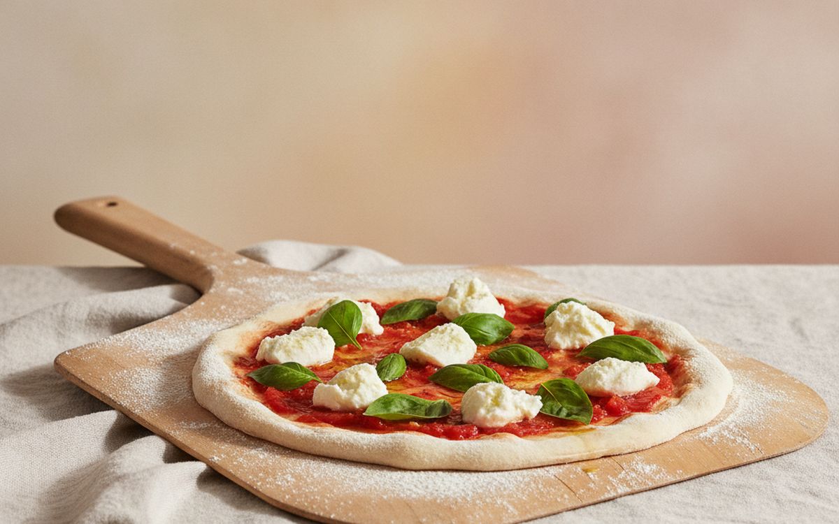 A pizza peel