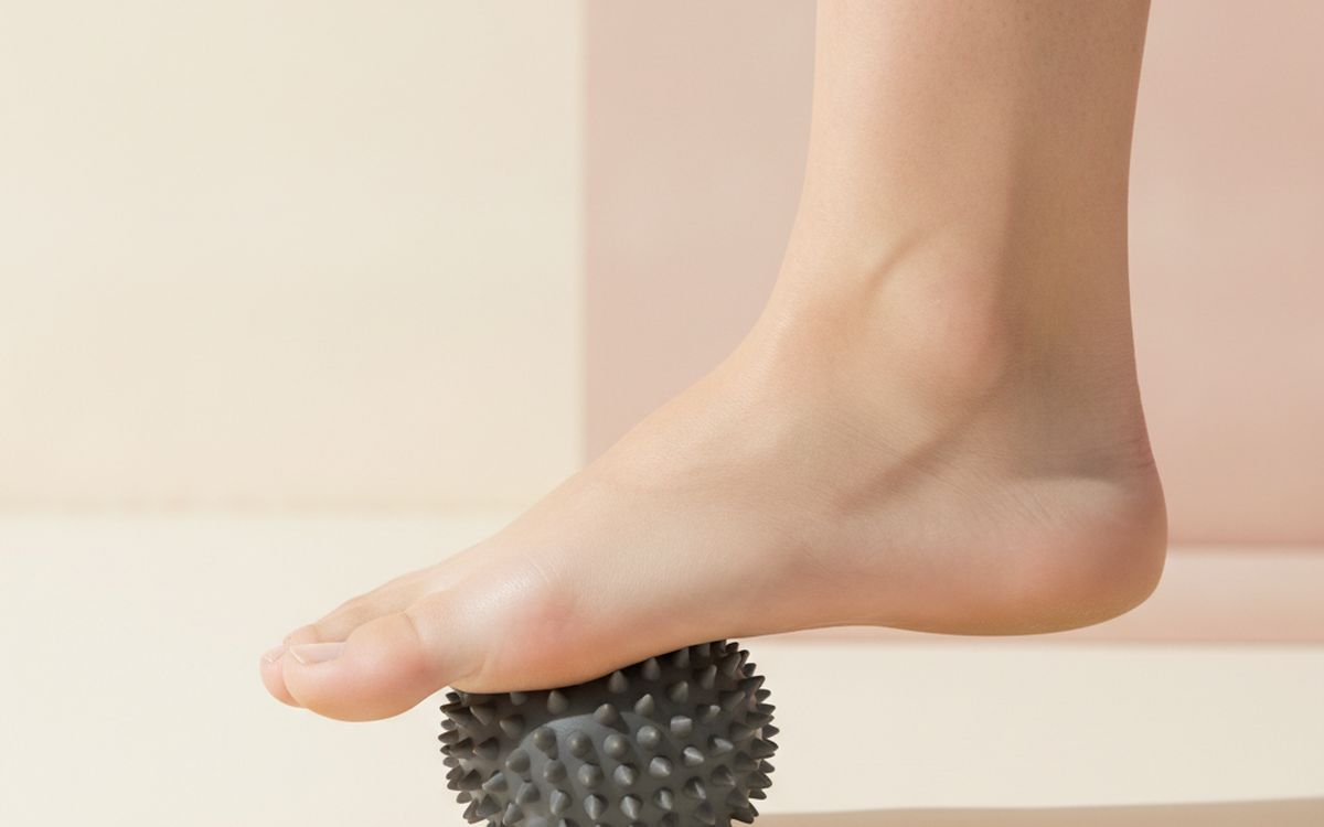 A massage ball or lacrosse ball set