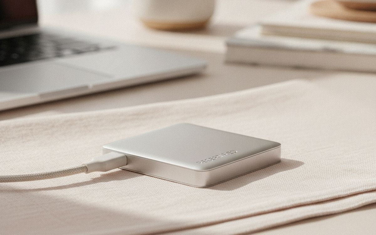 A recertified external SSD