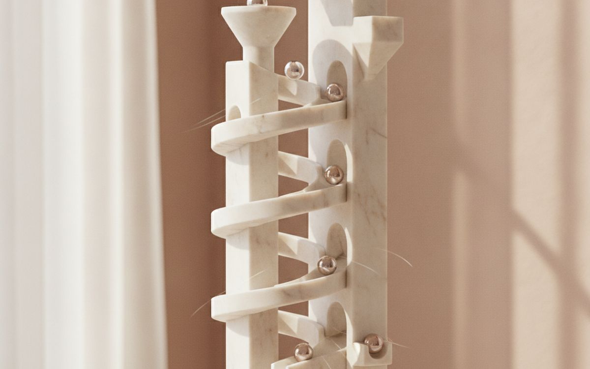 A marble run set
