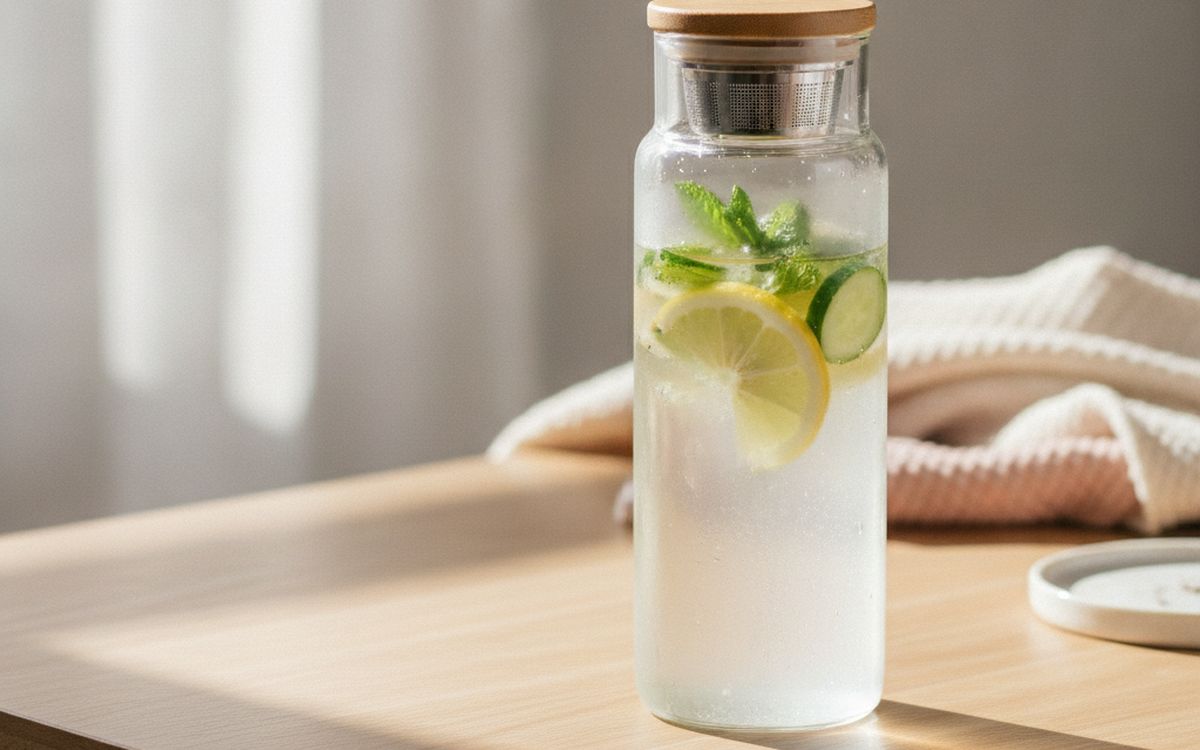 A travel infuser bottle